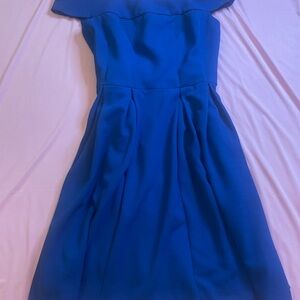 White House Black Market Blue Midi Dress